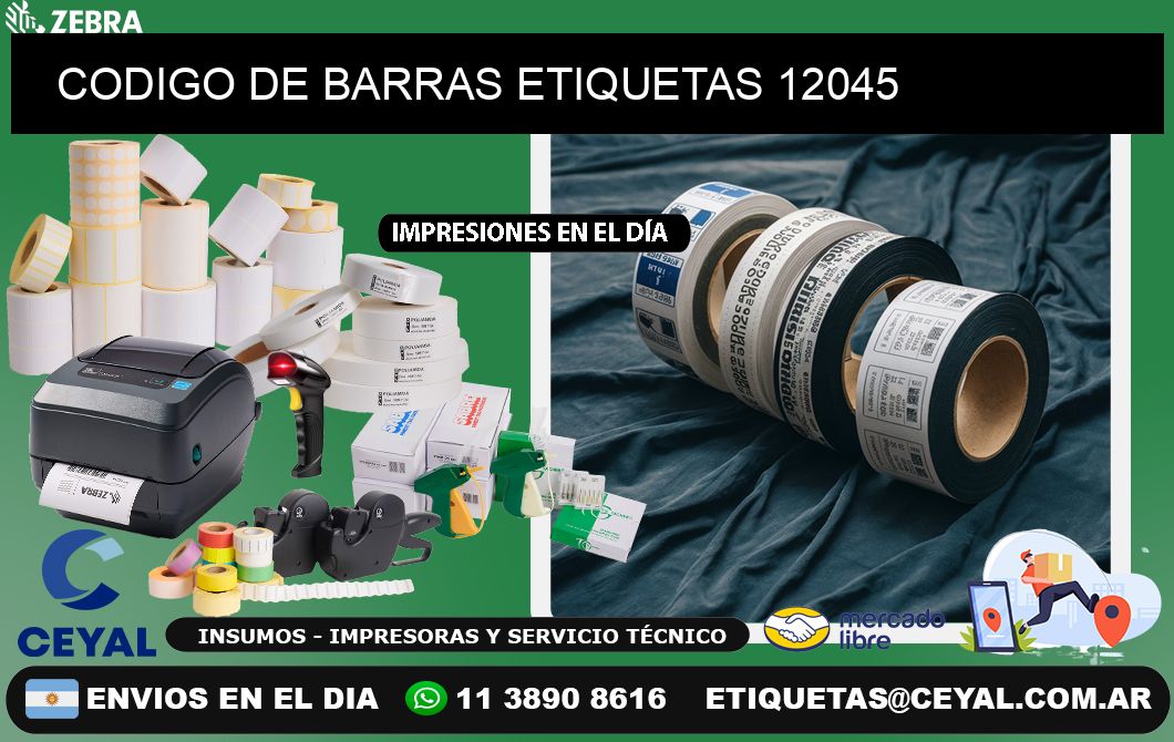 CODIGO DE BARRAS ETIQUETAS 12045