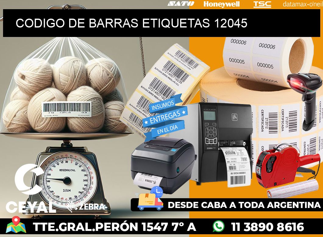CODIGO DE BARRAS ETIQUETAS 12045