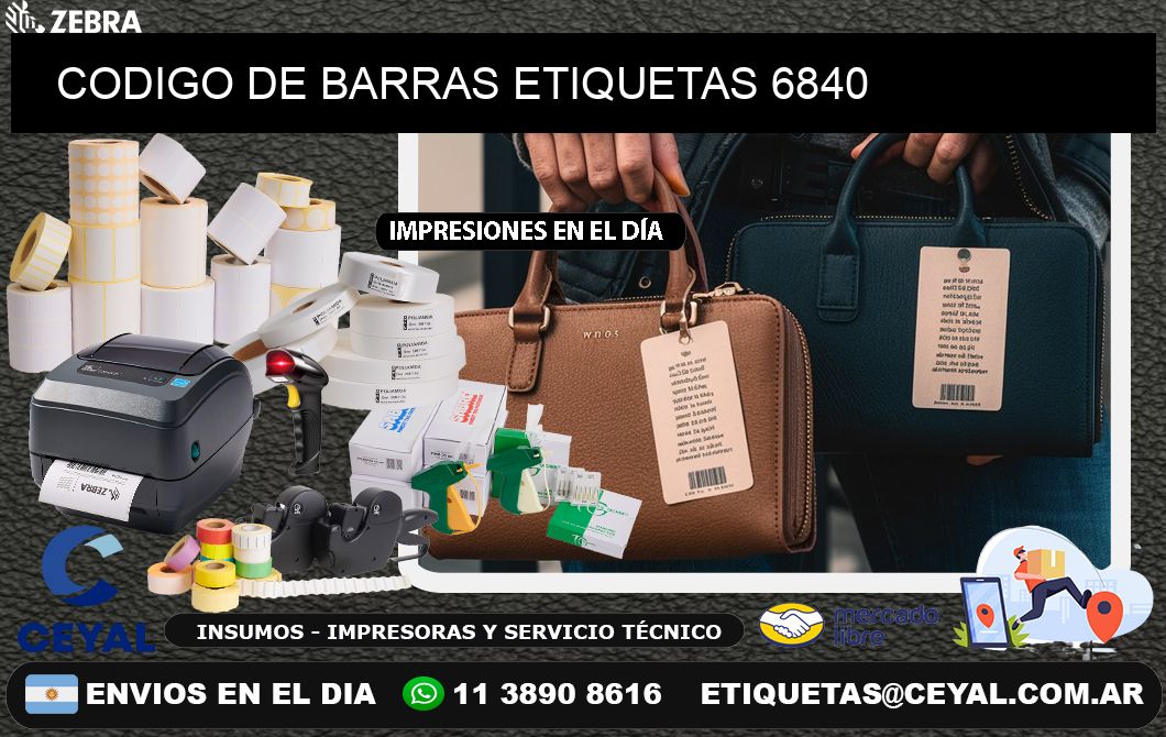 CODIGO DE BARRAS ETIQUETAS 6840