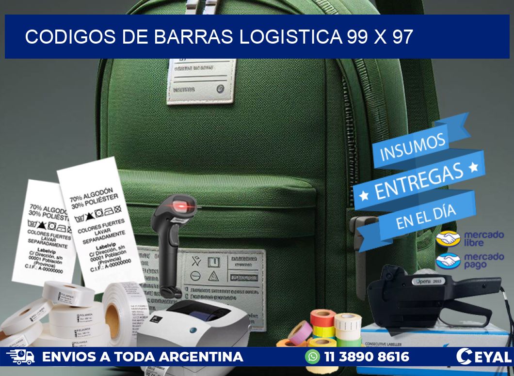 CODIGOS DE BARRAS LOGISTICA 99 x 97