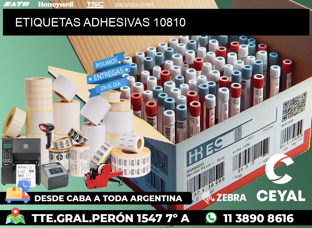 ETIQUETAS ADHESIVAS 10810