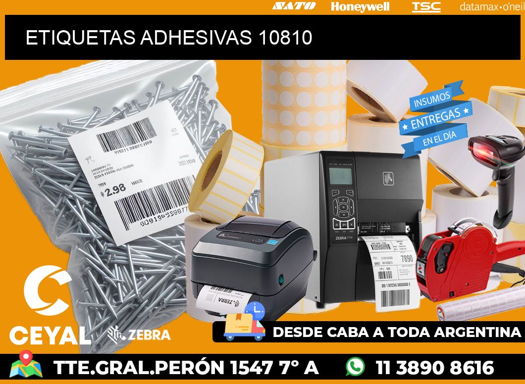 ETIQUETAS ADHESIVAS 10810