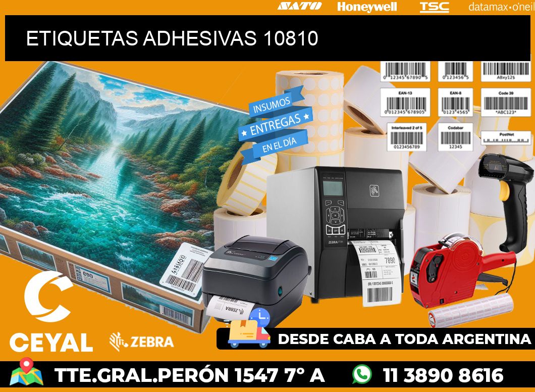 ETIQUETAS ADHESIVAS 10810