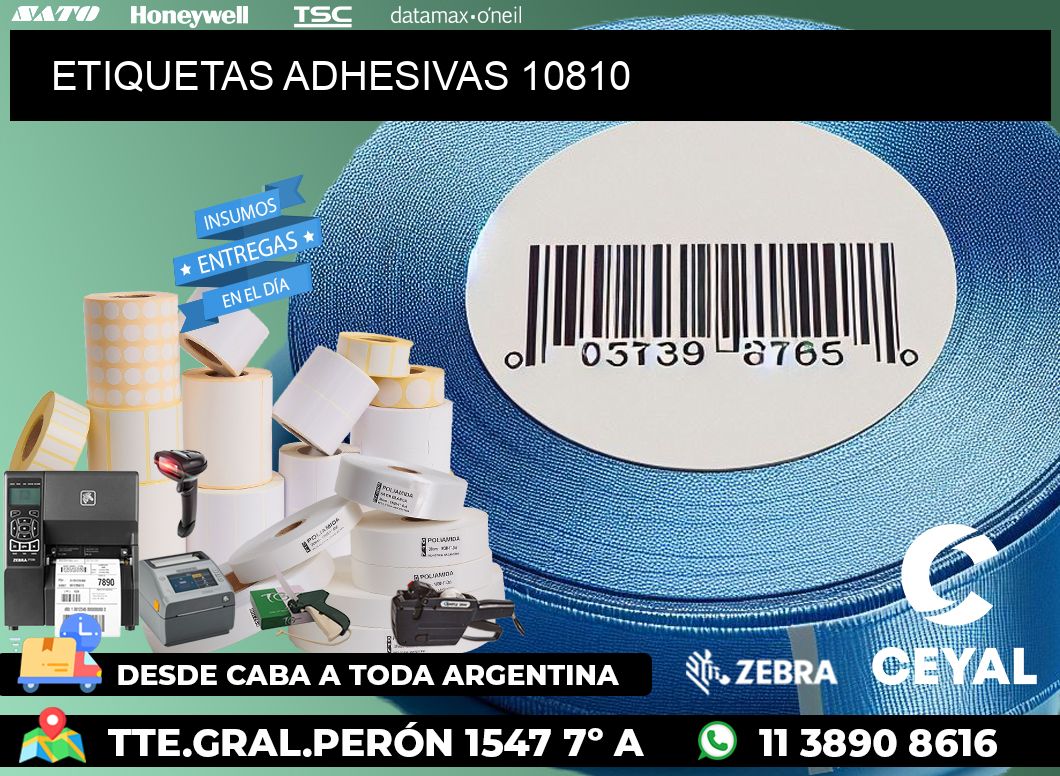 ETIQUETAS ADHESIVAS 10810