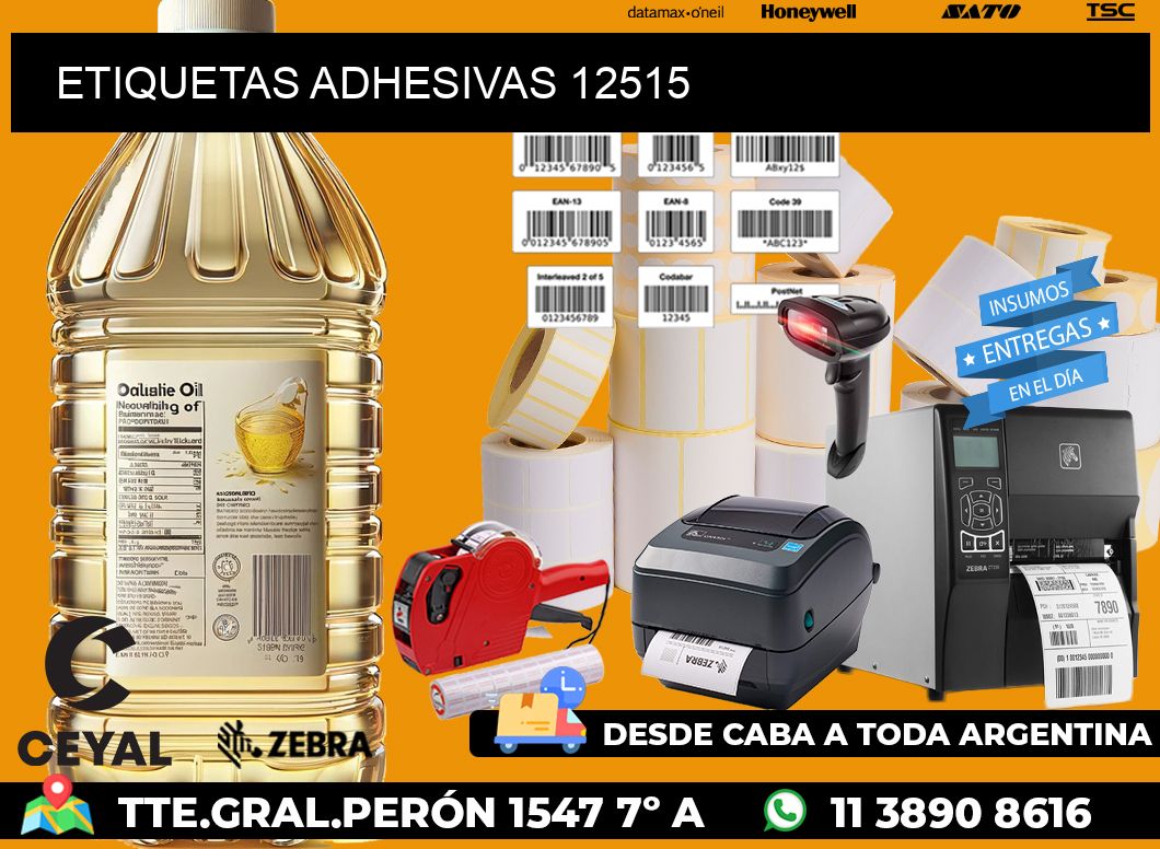 ETIQUETAS ADHESIVAS 12515