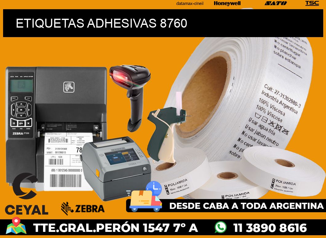 ETIQUETAS ADHESIVAS 8760