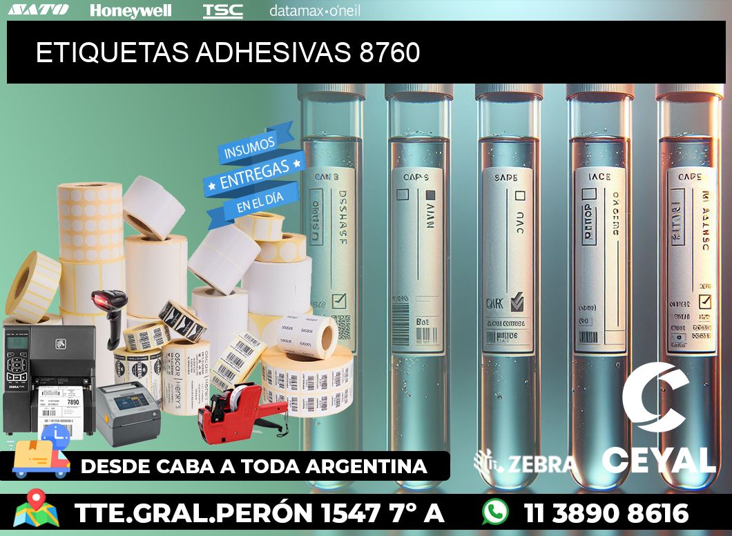 ETIQUETAS ADHESIVAS 8760