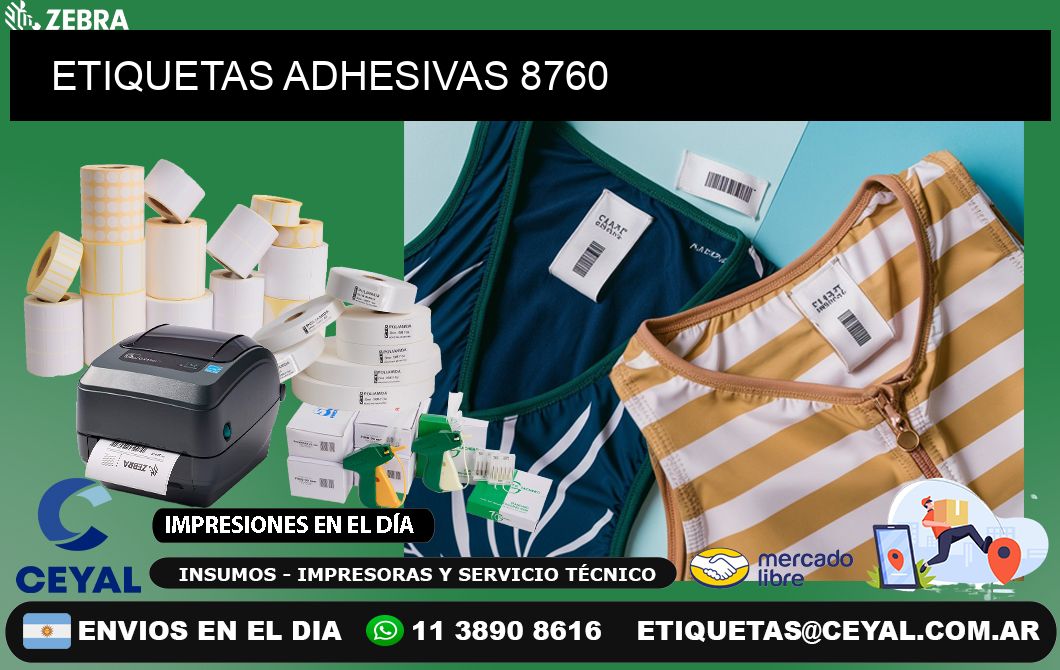 ETIQUETAS ADHESIVAS 8760