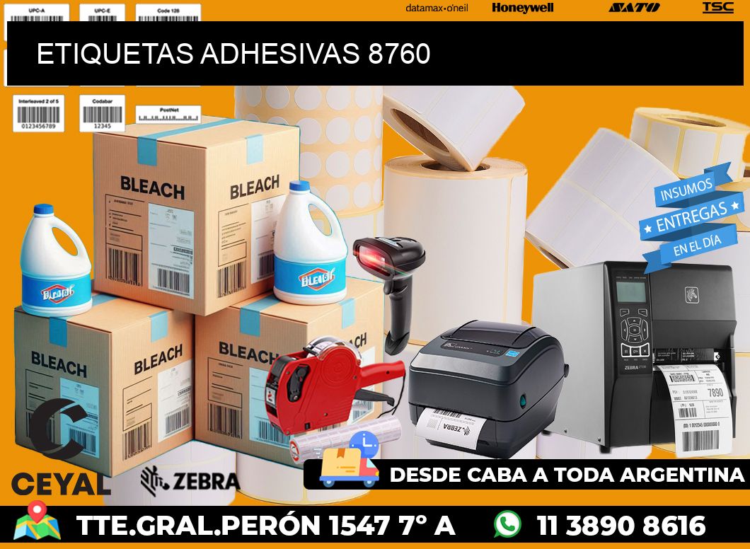 ETIQUETAS ADHESIVAS 8760