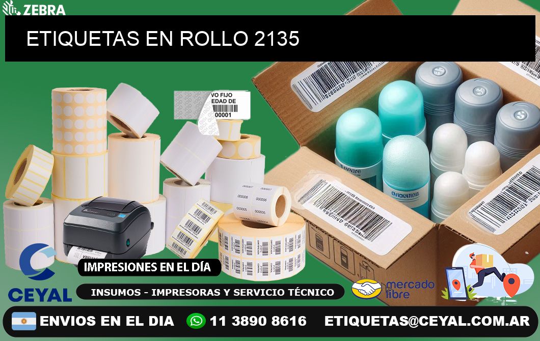 ETIQUETAS EN ROLLO 2135