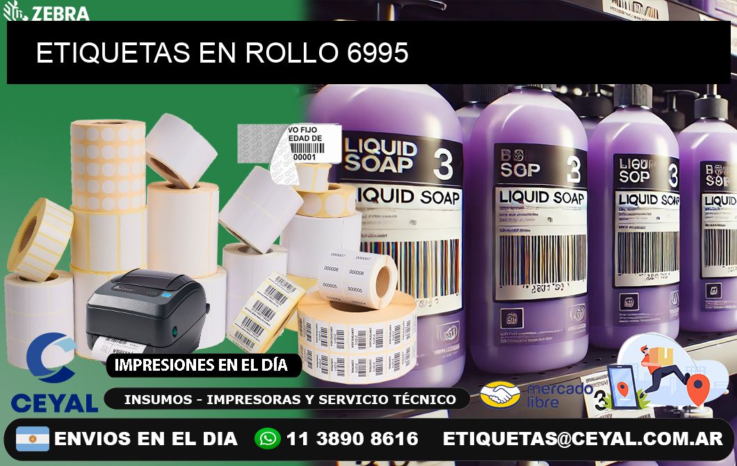 ETIQUETAS EN ROLLO 6995