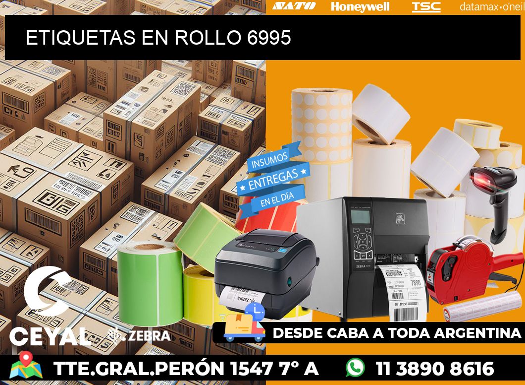 ETIQUETAS EN ROLLO 6995