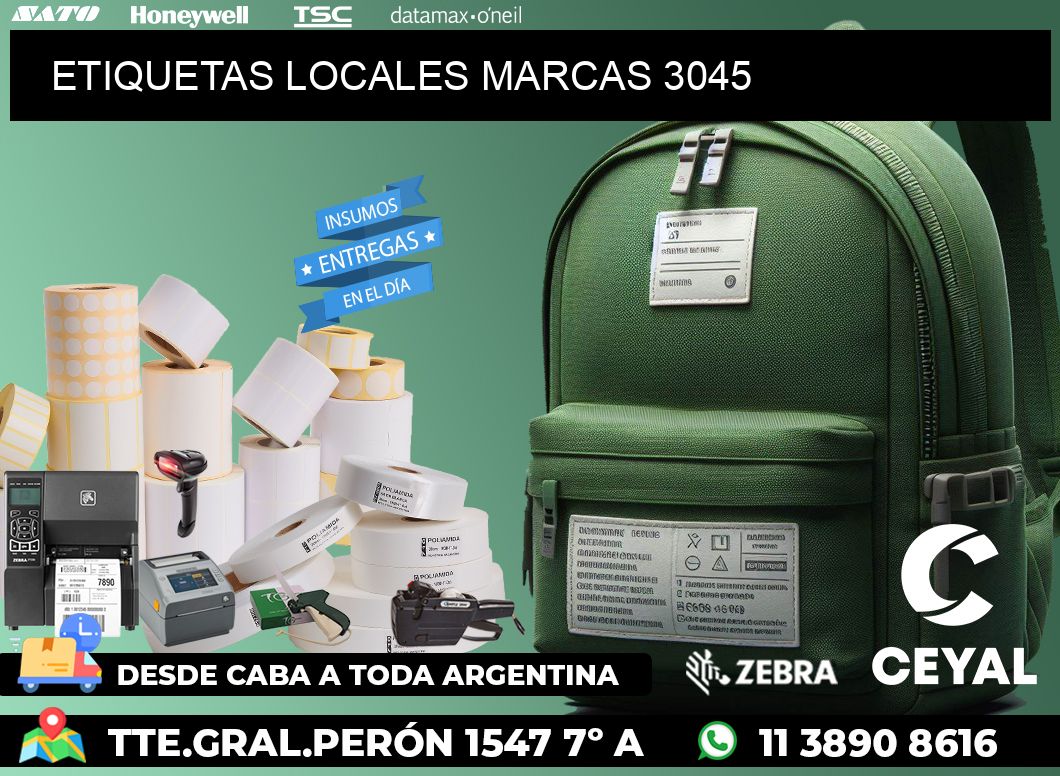 ETIQUETAS LOCALES MARCAS 3045