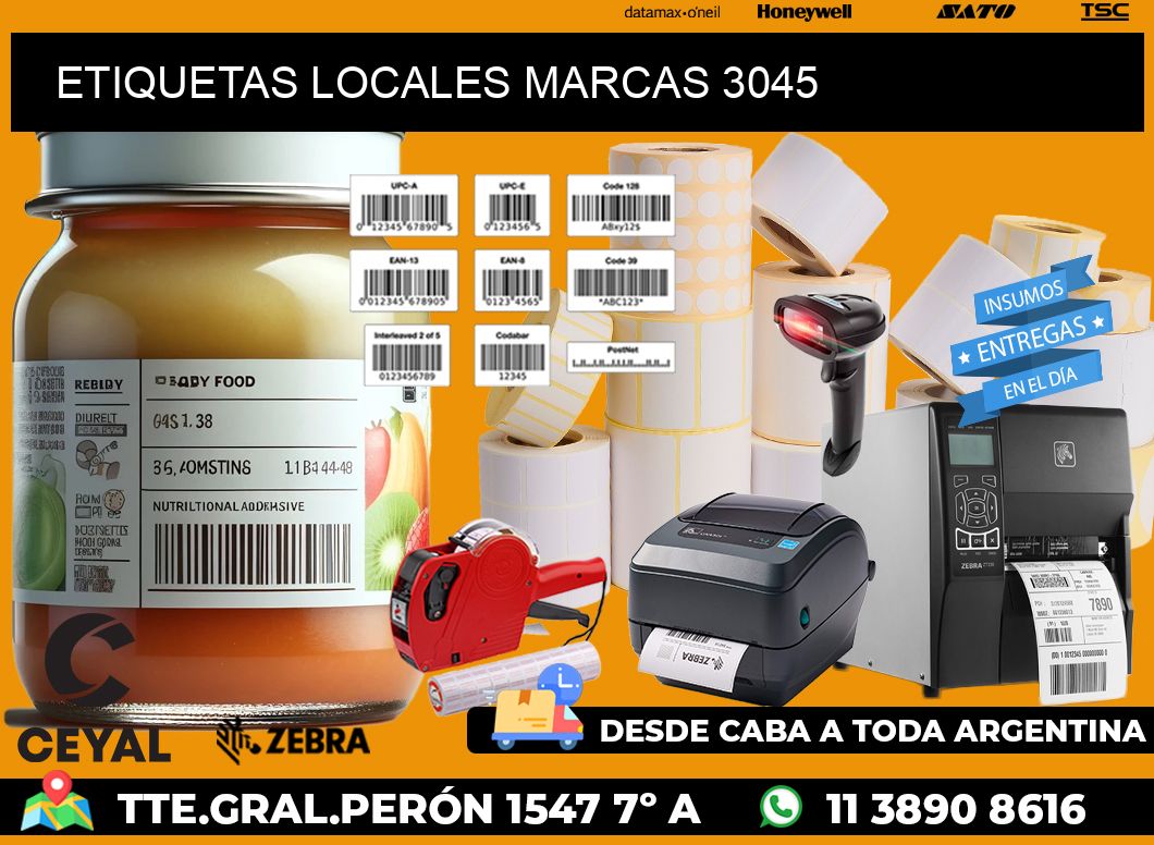 ETIQUETAS LOCALES MARCAS 3045