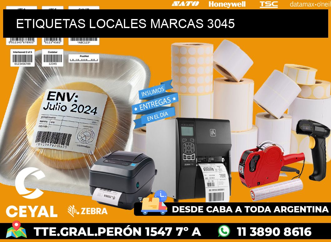 ETIQUETAS LOCALES MARCAS 3045
