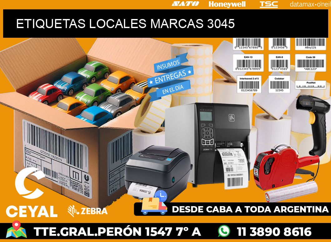 ETIQUETAS LOCALES MARCAS 3045
