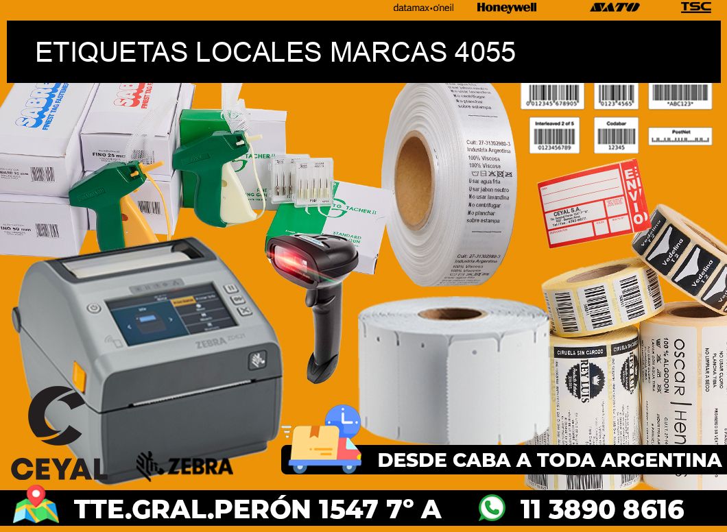 ETIQUETAS LOCALES MARCAS 4055