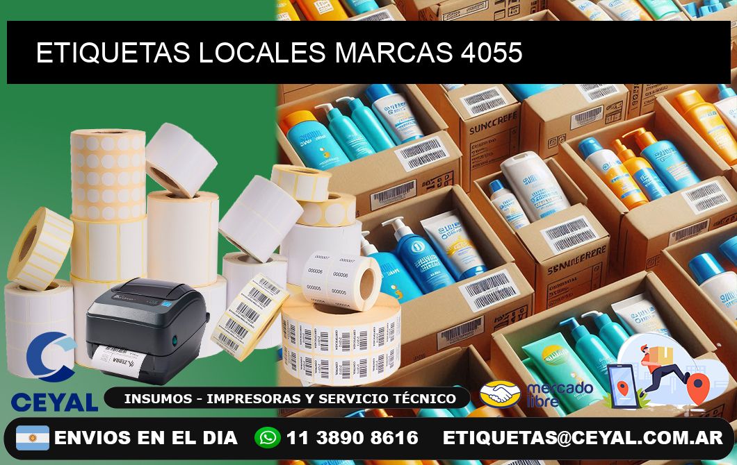 ETIQUETAS LOCALES MARCAS 4055