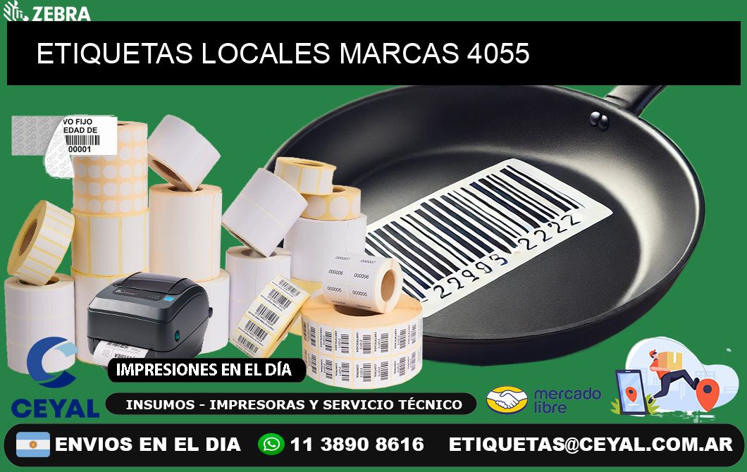 ETIQUETAS LOCALES MARCAS 4055