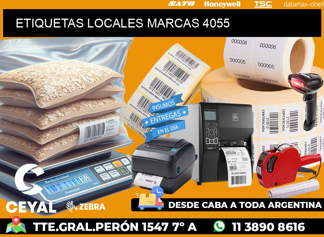ETIQUETAS LOCALES MARCAS 4055