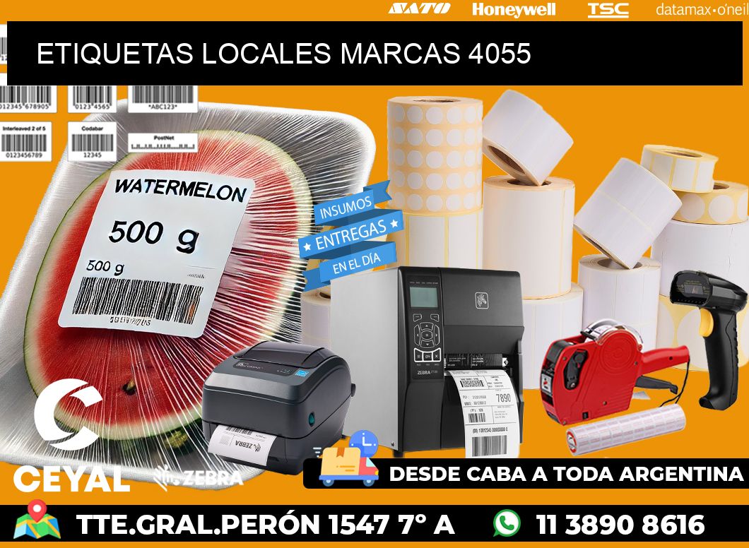 ETIQUETAS LOCALES MARCAS 4055