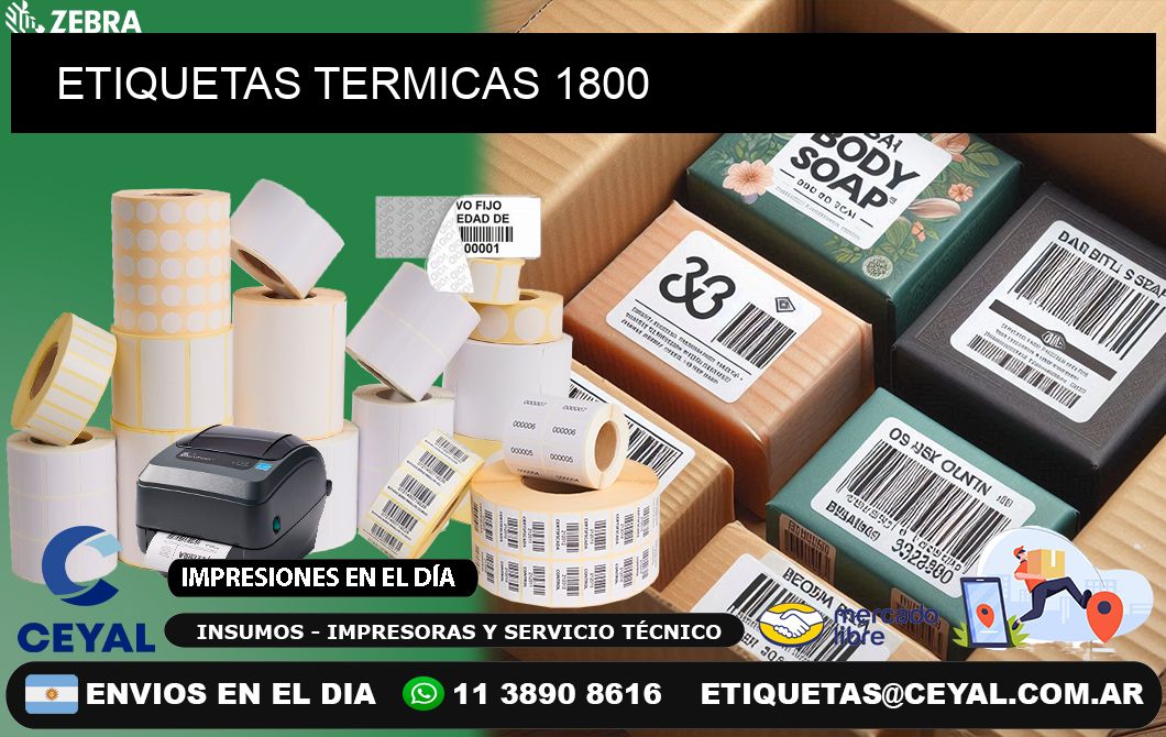 ETIQUETAS TERMICAS 1800