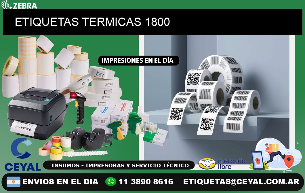 ETIQUETAS TERMICAS 1800