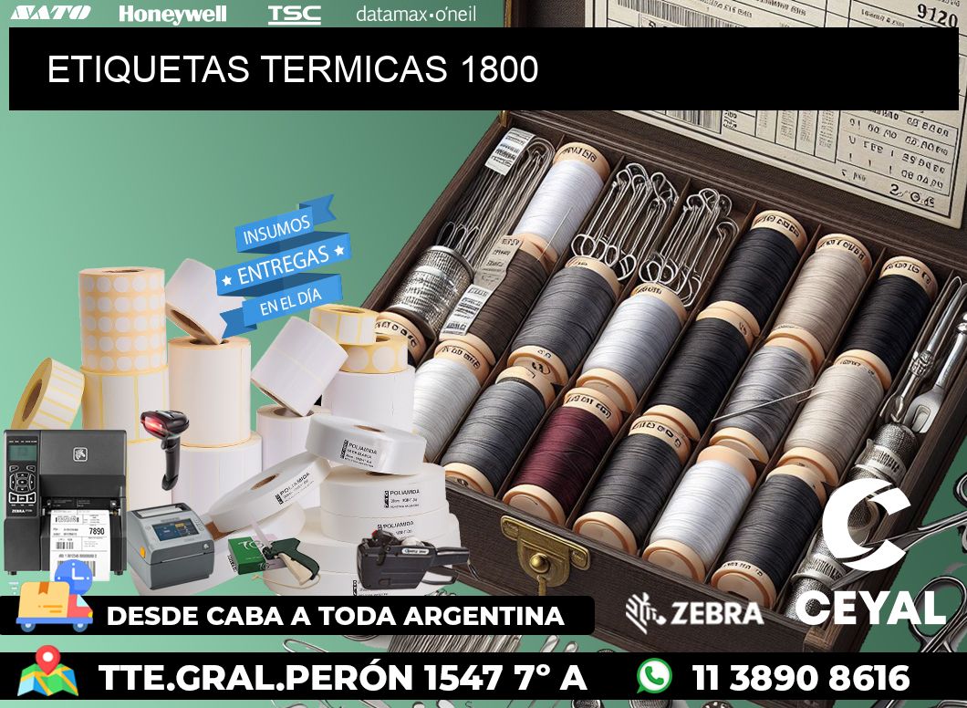 ETIQUETAS TERMICAS 1800