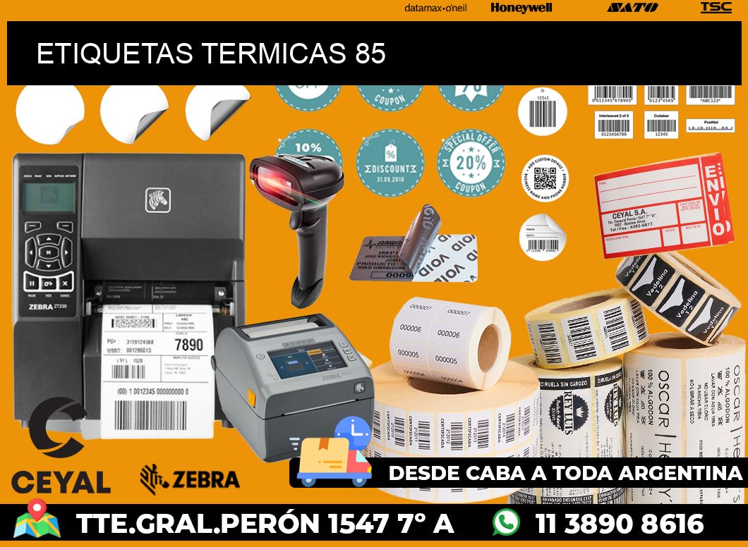 ETIQUETAS TERMICAS 85