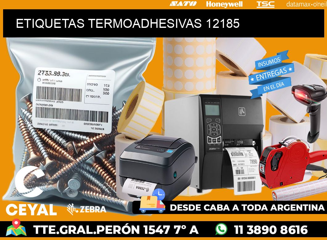 ETIQUETAS TERMOADHESIVAS 12185