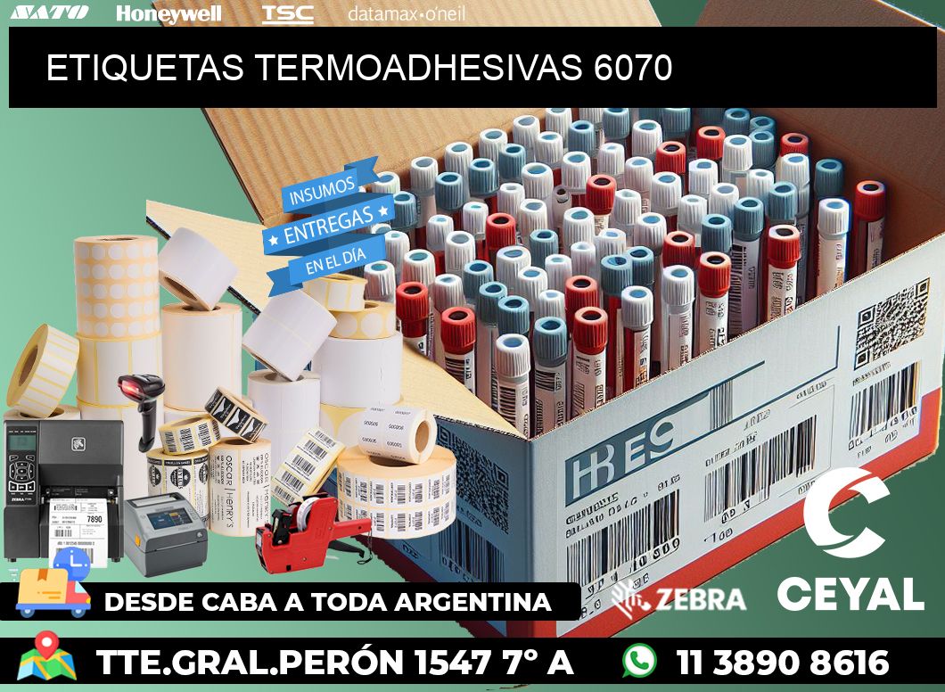 ETIQUETAS TERMOADHESIVAS 6070