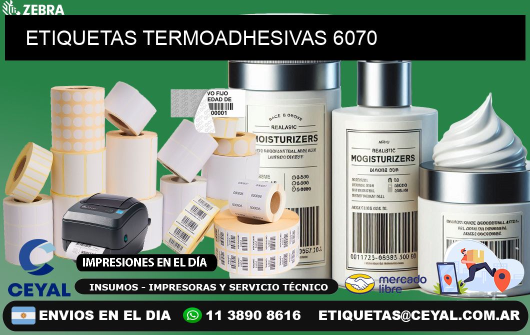 ETIQUETAS TERMOADHESIVAS 6070