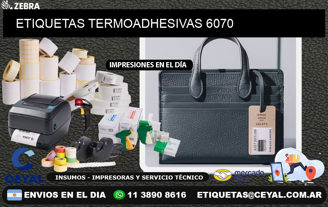 ETIQUETAS TERMOADHESIVAS 6070