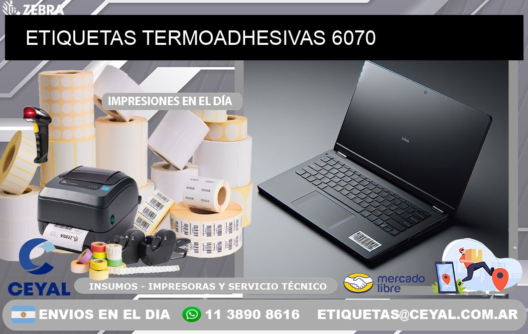 ETIQUETAS TERMOADHESIVAS 6070