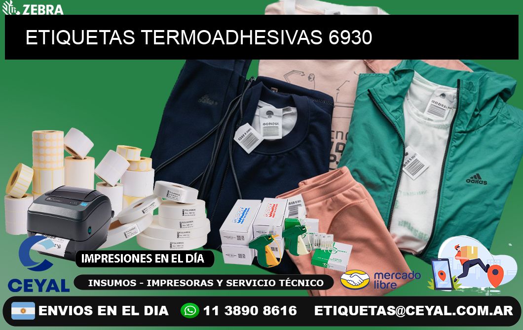 ETIQUETAS TERMOADHESIVAS 6930
