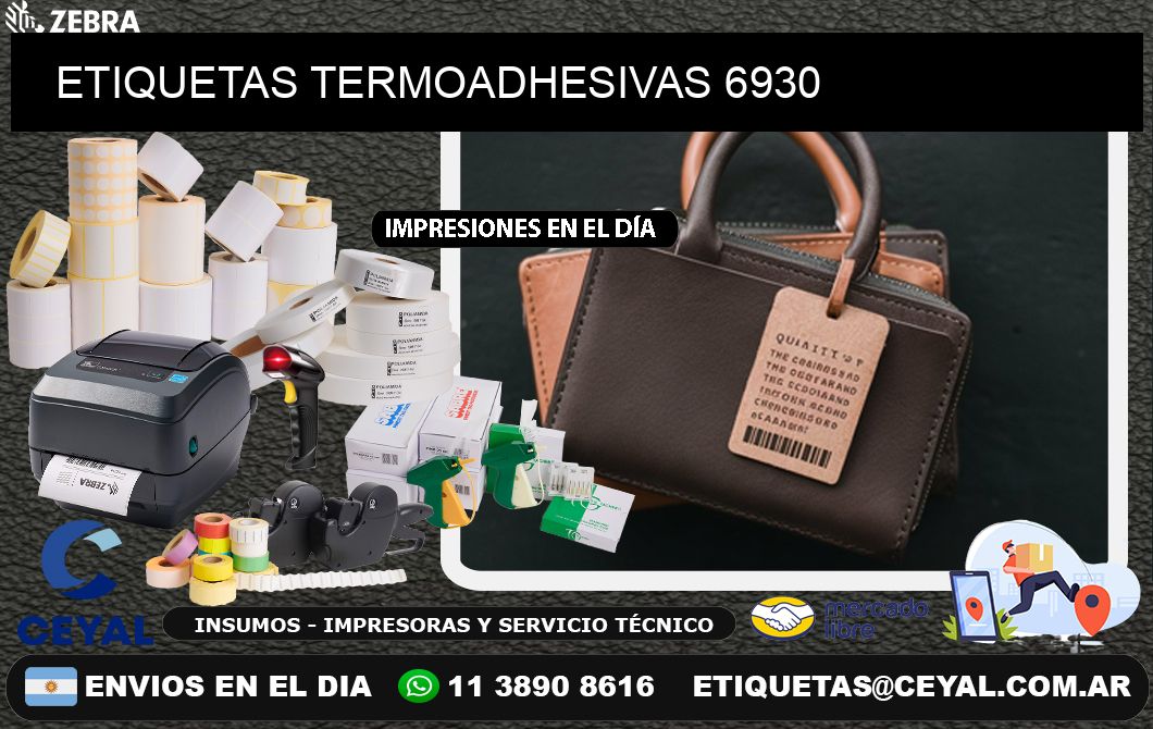 ETIQUETAS TERMOADHESIVAS 6930