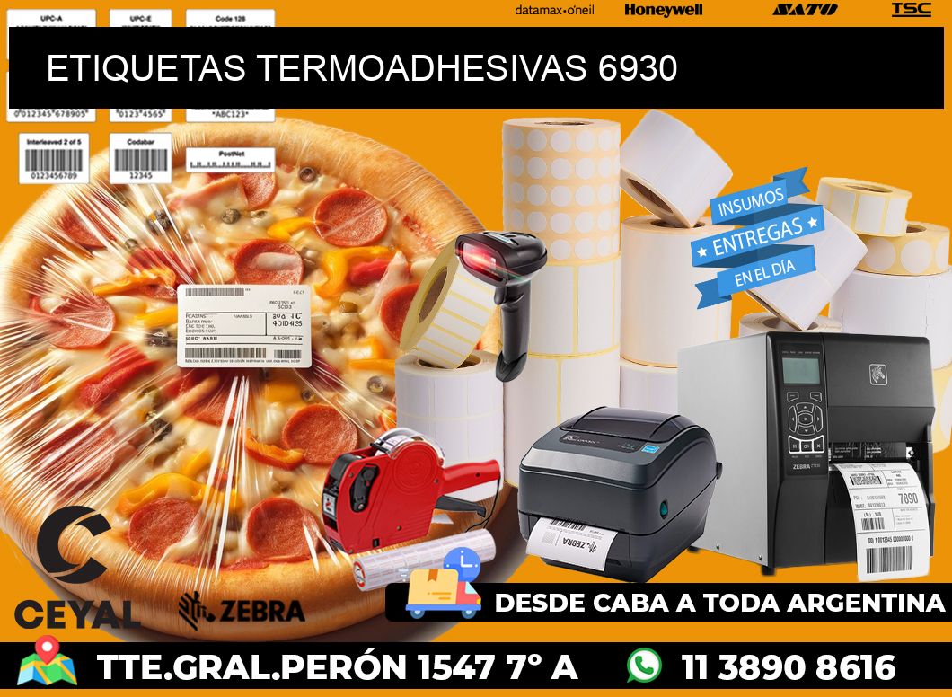 ETIQUETAS TERMOADHESIVAS 6930
