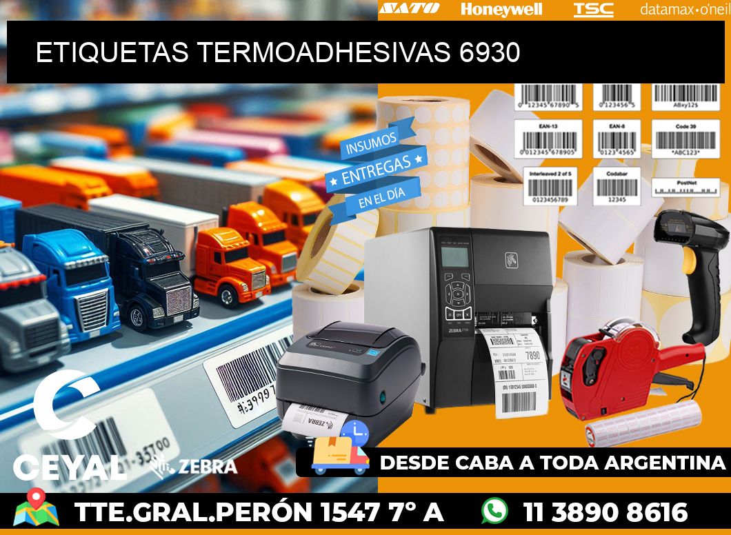 ETIQUETAS TERMOADHESIVAS 6930