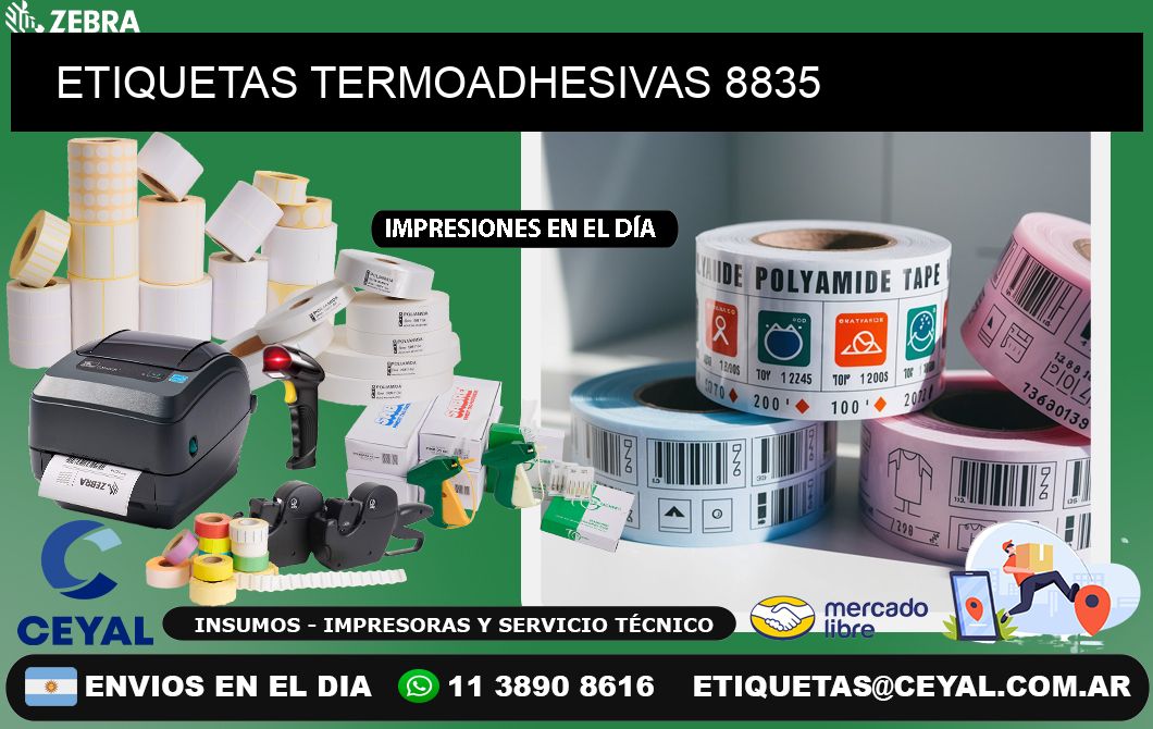 ETIQUETAS TERMOADHESIVAS 8835