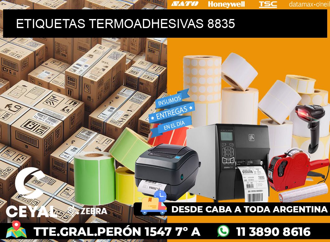 ETIQUETAS TERMOADHESIVAS 8835
