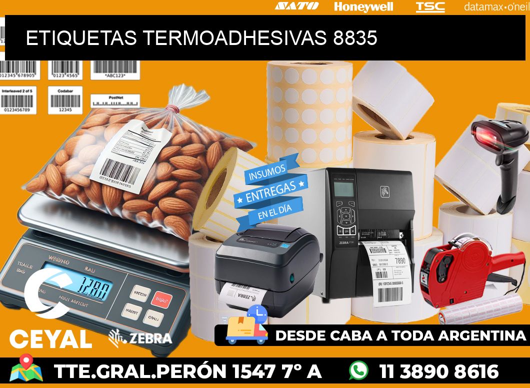 ETIQUETAS TERMOADHESIVAS 8835