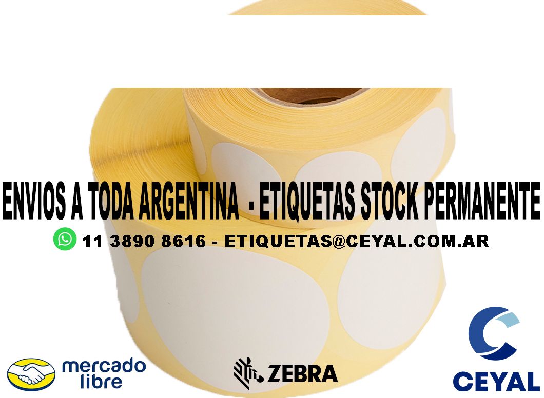 ETIQUETAS TROQUELADAS MERCADOLIBRE 67 x 58