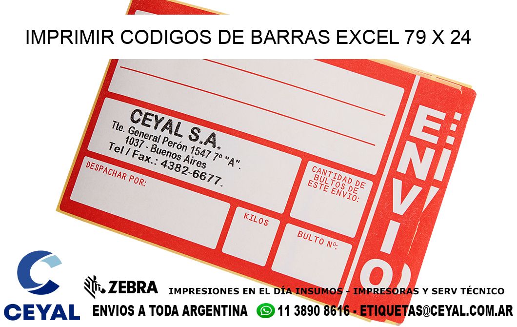 IMPRIMIR CODIGOS DE BARRAS EXCEL 79 x 24