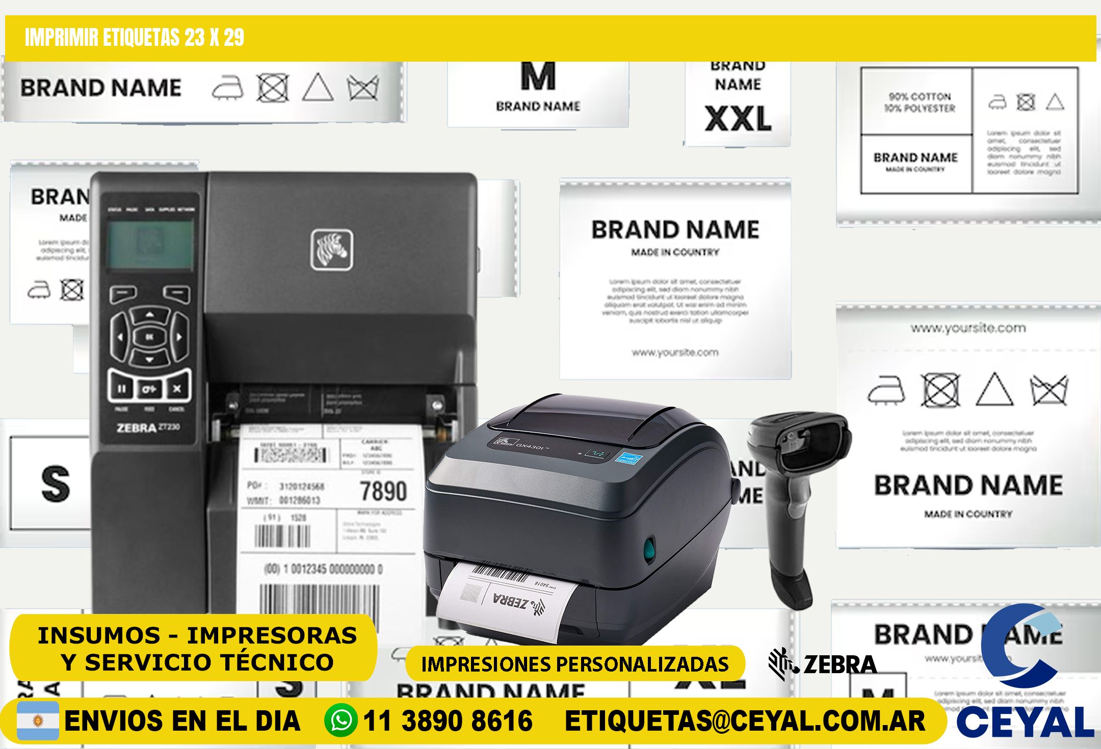 IMPRIMIR ETIQUETAS 23 x 29