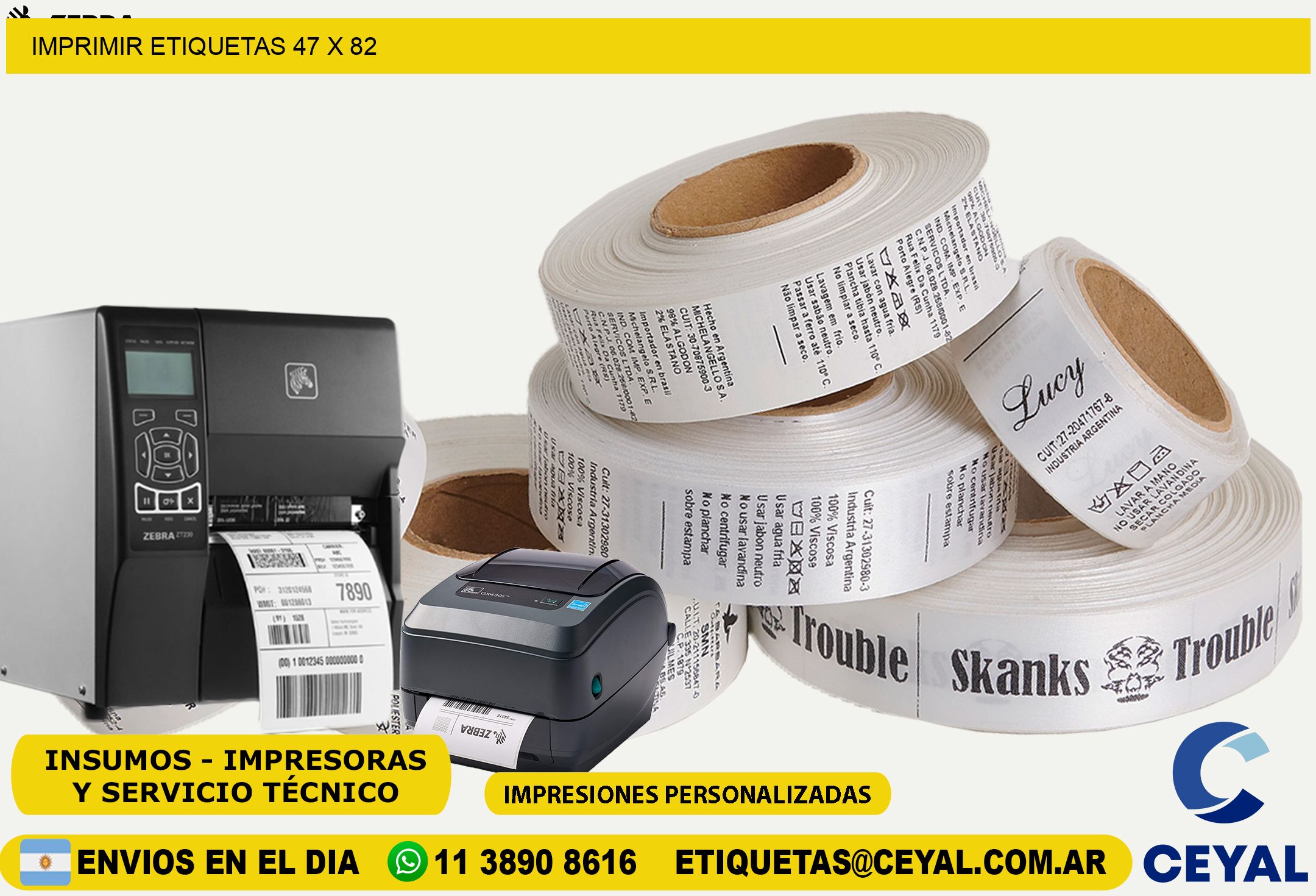 IMPRIMIR ETIQUETAS 47 x 82
