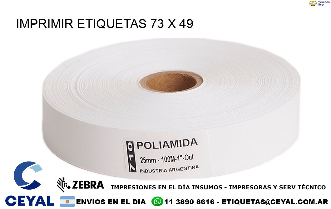 IMPRIMIR ETIQUETAS 73 x 49