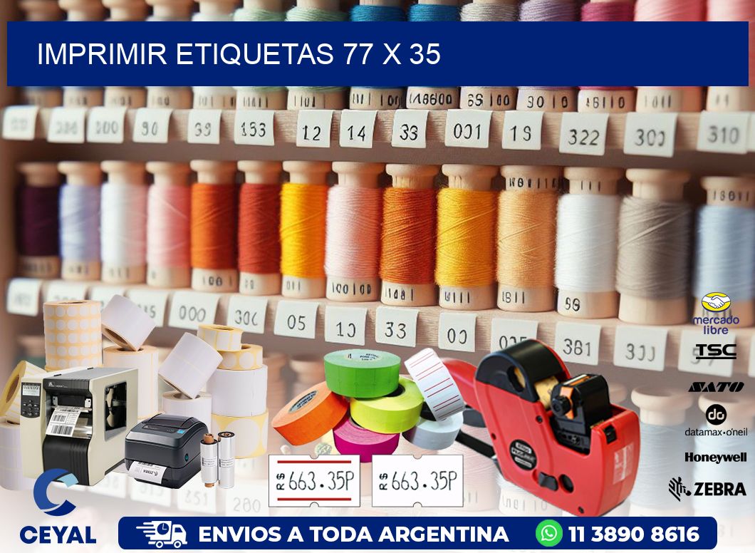 IMPRIMIR ETIQUETAS 77 x 35