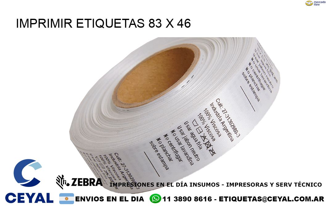 IMPRIMIR ETIQUETAS 83 x 46
