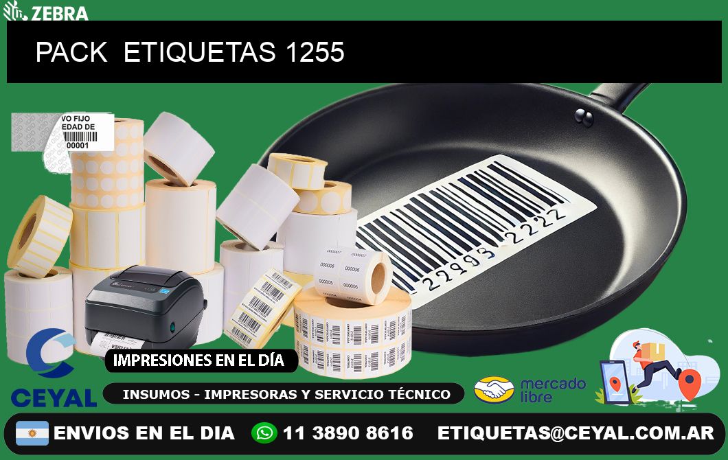 PACK  ETIQUETAS 1255