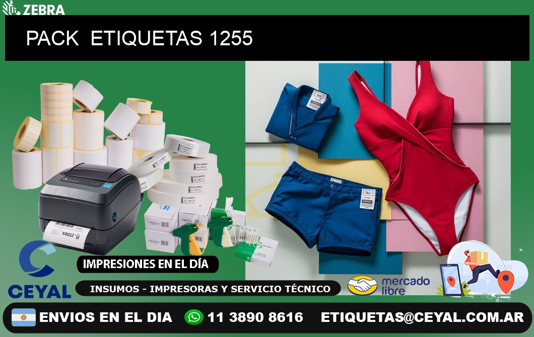 PACK  ETIQUETAS 1255